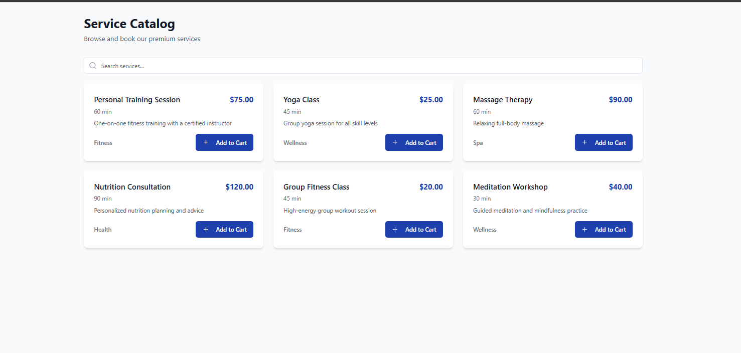 Service Checkout Platform